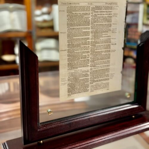 King james geneva special passages with frame thebiblemuseum