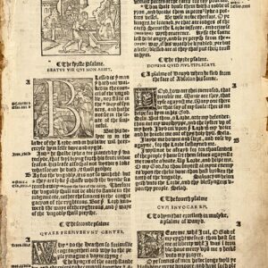 The 1539-40 Great Bible: The First “Authorized” English Bible - Psalm Title